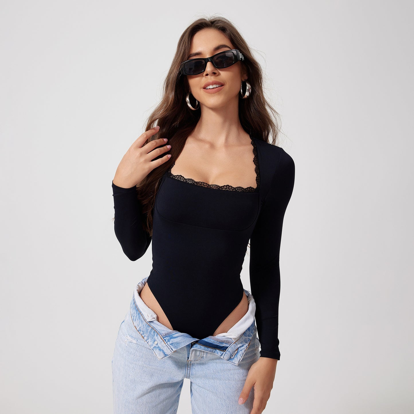 Long Sleeve Yoga Jumpsuit Women's Dance Sports Workout Clothes - NJN NATURES