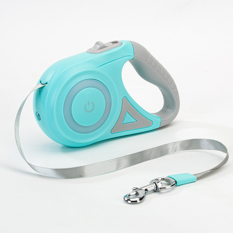 Dog Leash Retractable Leash And Dog Collar Spotlight Automatic Pet Dog Cat Traction Rope For Small Medium Dogs Pet Product - NJN NATURES