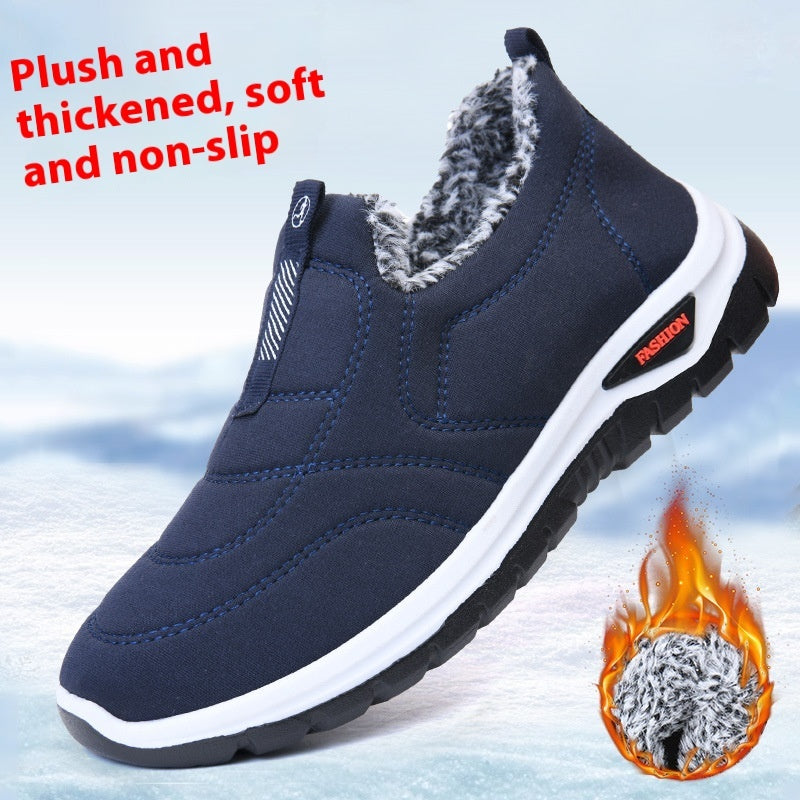 Female Fleece-lined Thickening Thermal Cotton Shoes - NJN NATURES