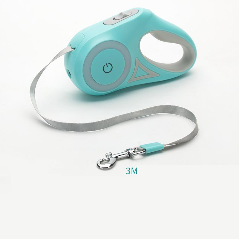Dog Leash Retractable Leash And Dog Collar Spotlight Automatic Pet Dog Cat Traction Rope For Small Medium Dogs Pet Product - NJN NATURES