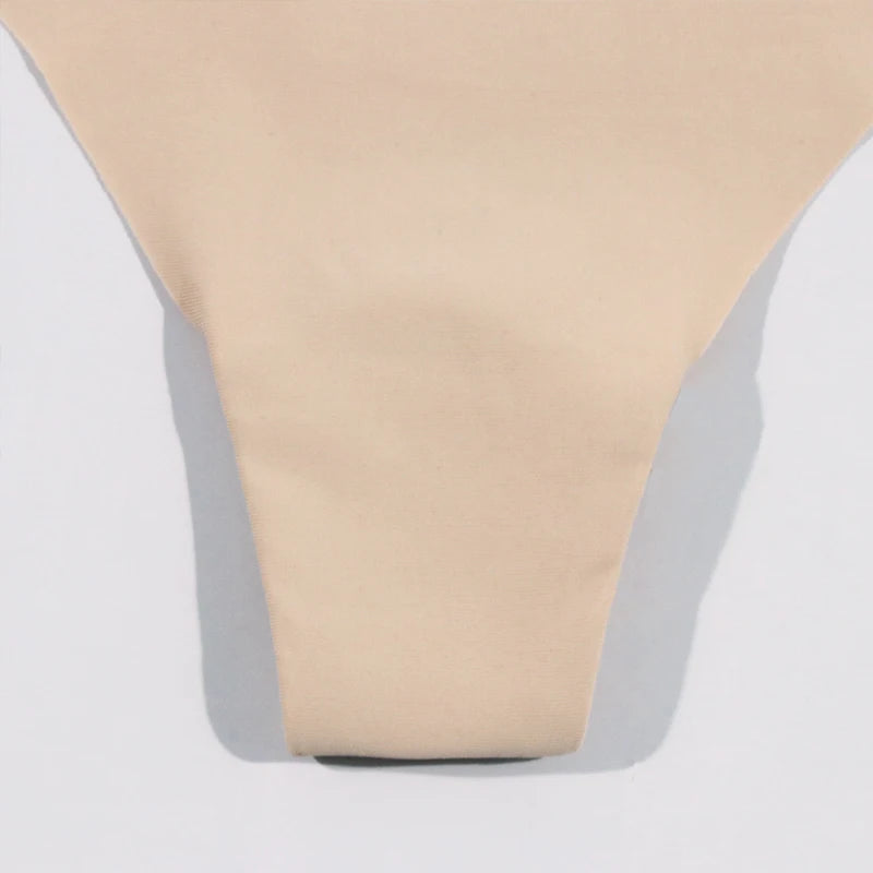 Hot Silk Sexy Women Thongs G String Seamless Panties Low-Rise Ladies T-back Breathable Lingerie Solid Color Female Underwear - NJN NATURES