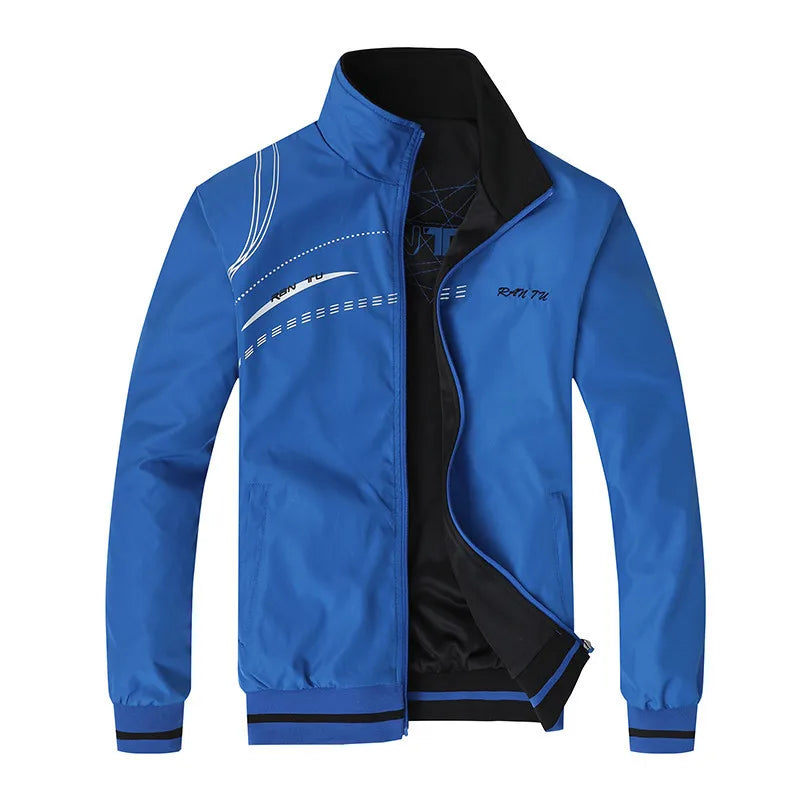 Red Jacket Men New Spring Double Side Wear Coat Sportswear Clothes Top Plus Size 5XL Bomber Jacket Veste Jaqueta Masculina - NJN NATURES