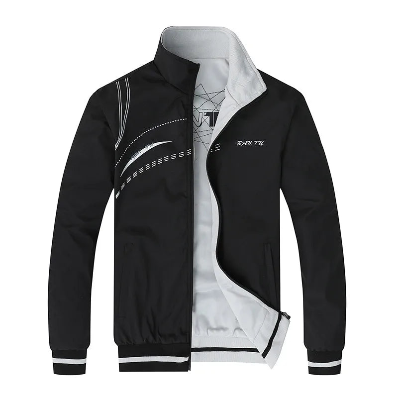 Red Jacket Men New Spring Double Side Wear Coat Sportswear Clothes Top Plus Size 5XL Bomber Jacket Veste Jaqueta Masculina - NJN NATURES