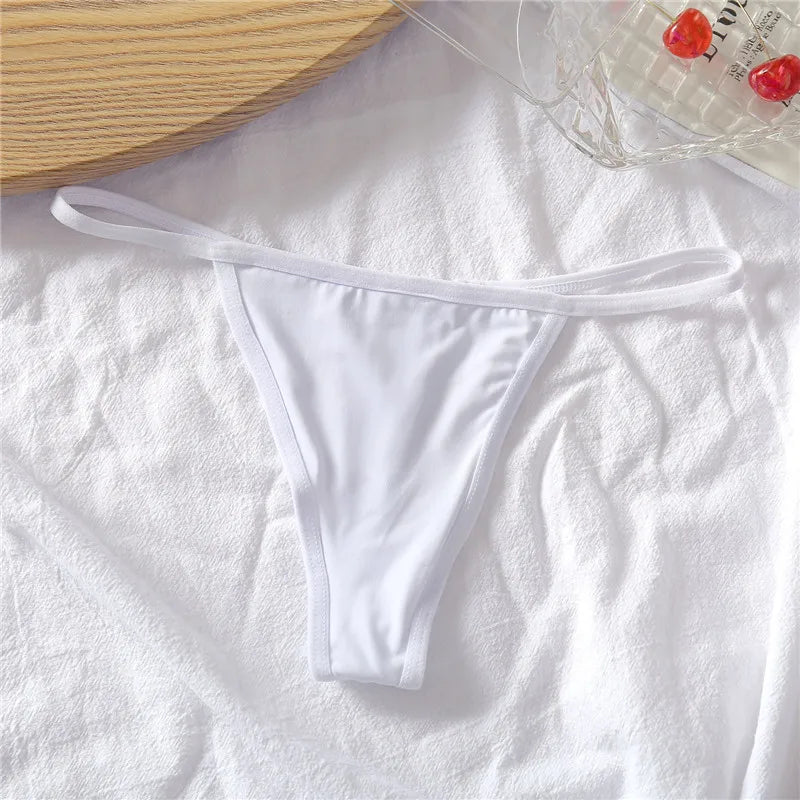 FINETOO 3Pcs/set Sexy Low-rise Thongs Women Bikini Panties T-back Underpants M-XL Female G-String Panty Ladies Thong Lingerie - NJN NATURES