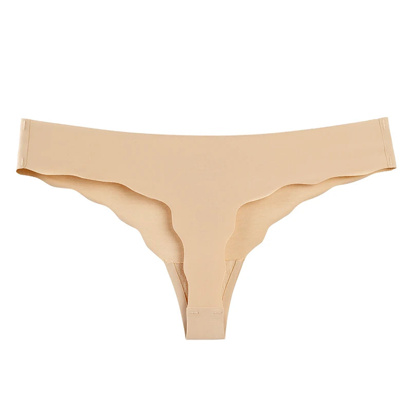 Hot Silk Sexy Women Thongs G String Seamless Panties Low-Rise Ladies T-back Breathable Lingerie Solid Color Female Underwear - NJN NATURES
