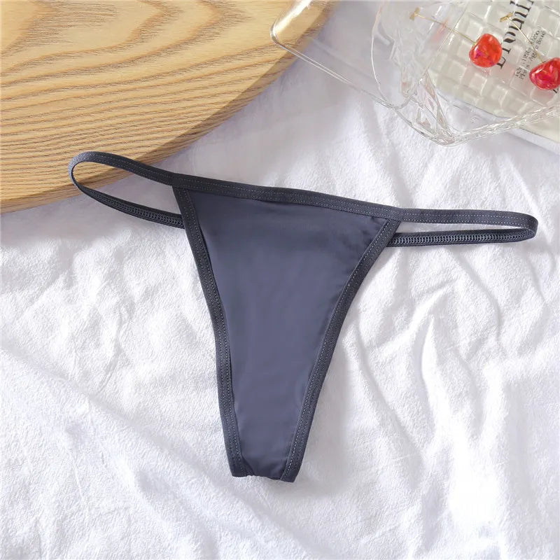 FINETOO 3Pcs/set Sexy Low-rise Thongs Women Bikini Panties T-back Underpants M-XL Female G-String Panty Ladies Thong Lingerie - NJN NATURES