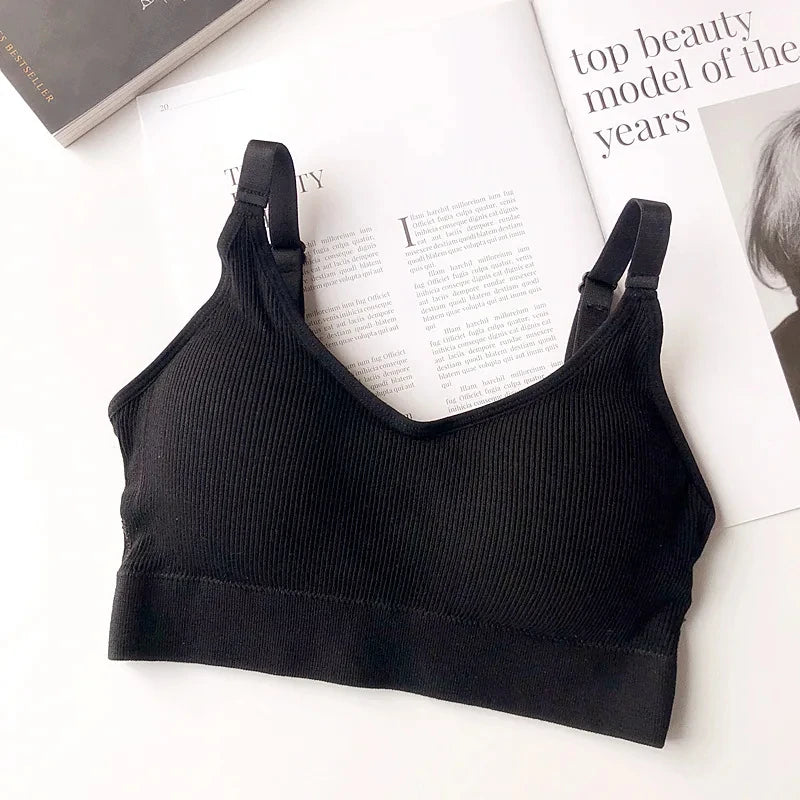 Sexy Underwear Women Gather No Steel Ring Lingerie Bra Tube Top Wrapped Chest Beauty Back Actival Cotton Thin Section Tube Top - NJN NATURES