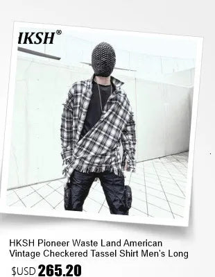 HKSH Male Fashion Tide Darkwear Overalls High Street Versatile Casual Cargo Pants Tactical Loose Leggings Chic Pocket New HK0207 - NJN NATURES