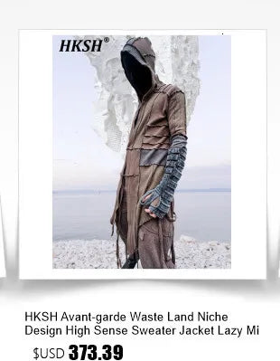 HKSH Male Fashion Tide Darkwear Overalls High Street Versatile Casual Cargo Pants Tactical Loose Leggings Chic Pocket New HK0207 - NJN NATURES