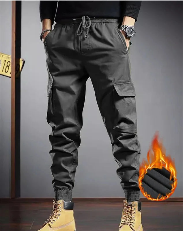 2024 new spring and autumn trend handsome matching fashion outdoor overalls boys youth multi-color loose leg pants - NJN NATURES