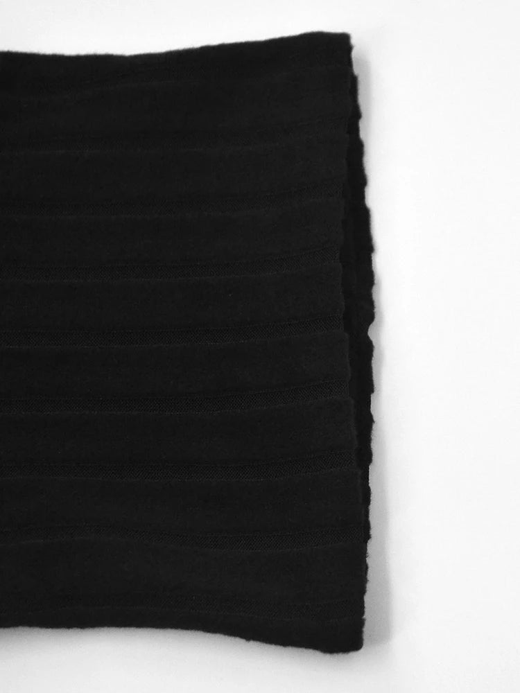 New Sexy Mini Dress For Women Autumn Black Solid Turtleneck Long Sleeves Sheath Dress Club Elegant Bodycon Party Dresses Female - NJN NATURES