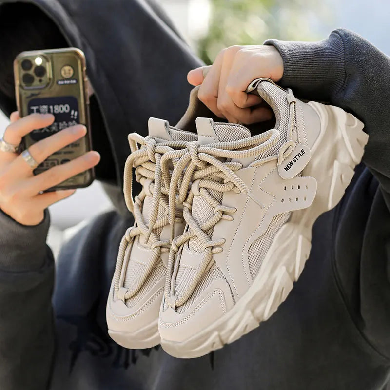 Men‘s Casual Sneakers new High Quality Comfortable Versatiled white shoes Outdoor Running Four Seasons Luxury Men platform shoes - NJN NATURES