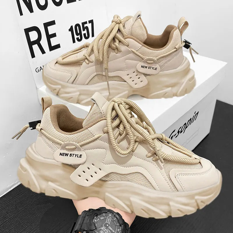 Men‘s Casual Sneakers new High Quality Comfortable Versatiled white shoes Outdoor Running Four Seasons Luxury Men platform shoes - NJN NATURES