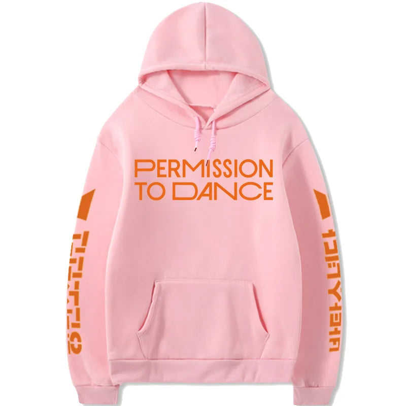 Kpop Youth Group Permission To Dance Male and Female Hoodies Autumn and Winter Lovers Pullover Covers Shipping - NJN NATURES