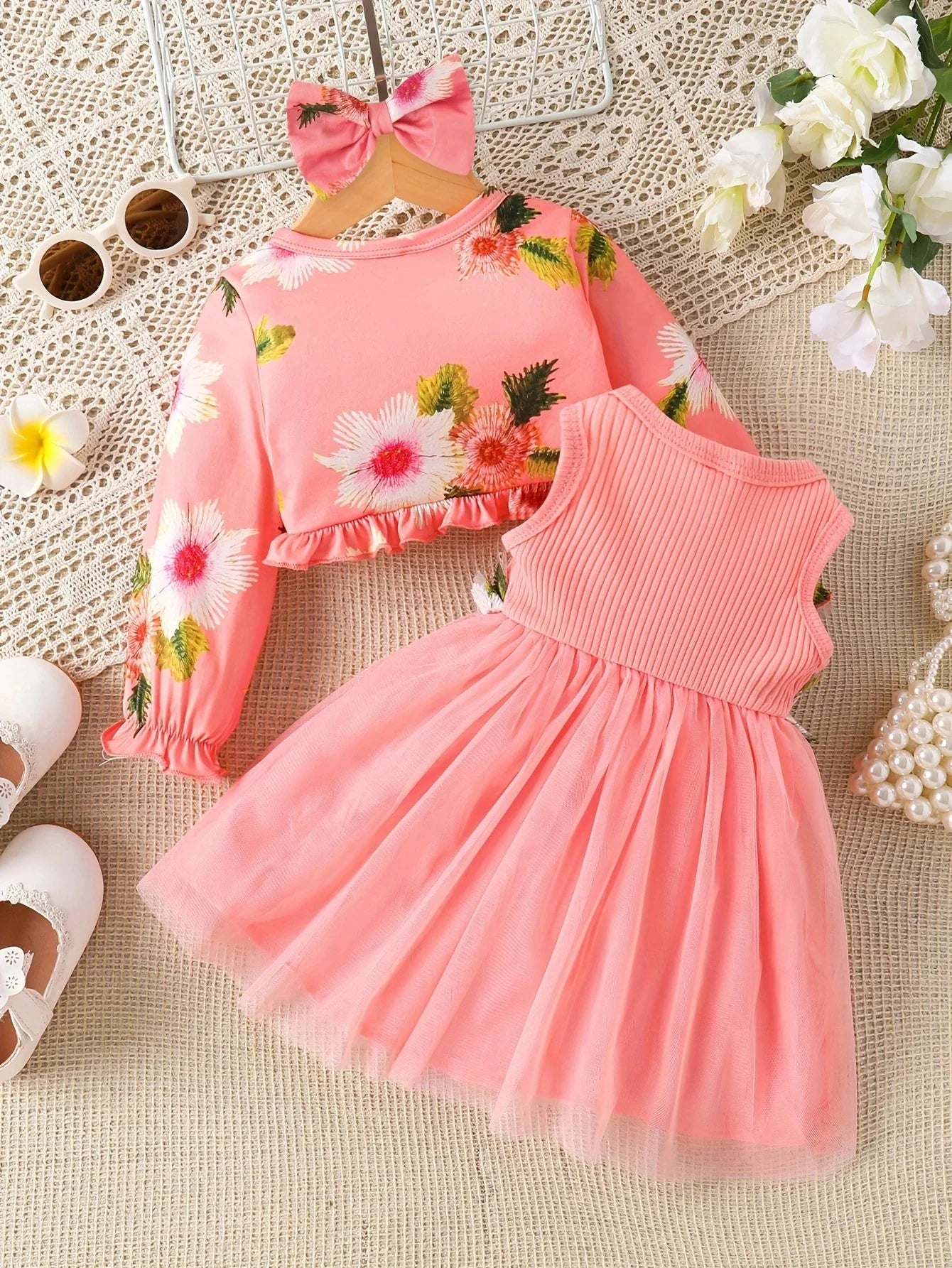 New Baby Girls fantastic Dress+Small Coat - NJN NATURES