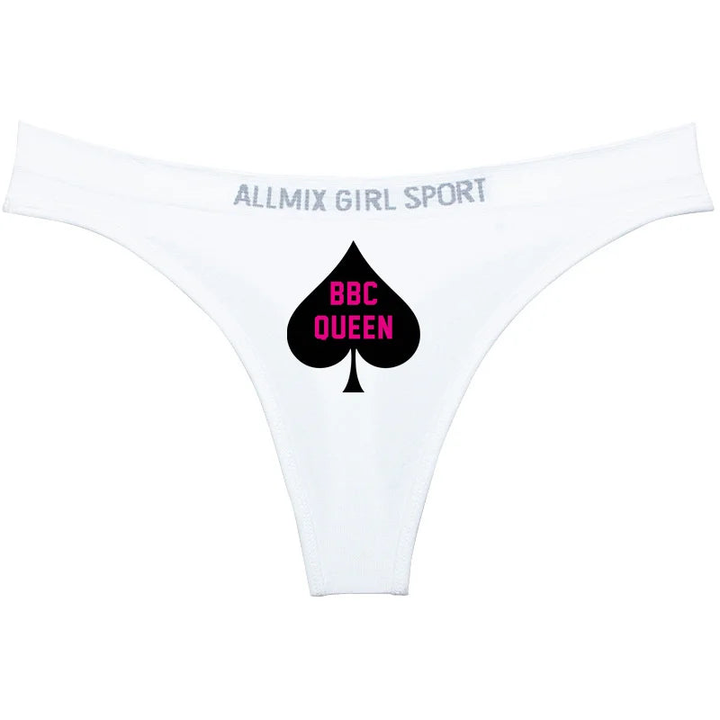Queen of Spades Sexy Underwear for Women Hot Wife Queen Sports Fitness Seamless Girl's Panties Low Waist Traceless Ladies Brief - NJN NATURES