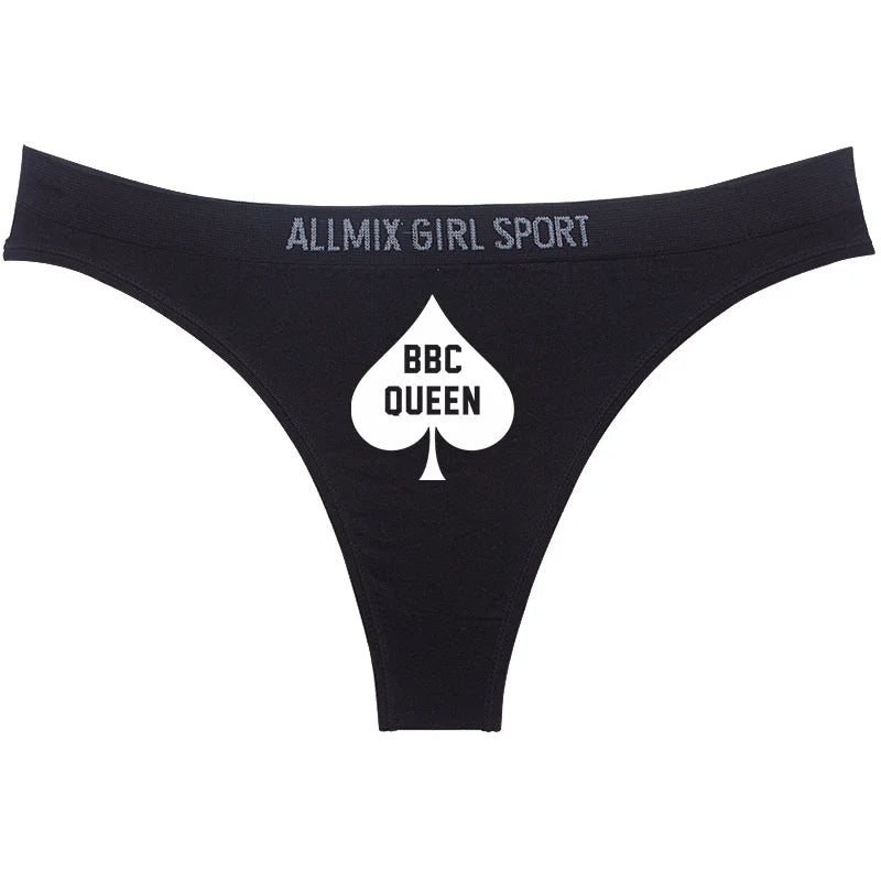 Queen of Spades Sexy Underwear for Women Hot Wife Queen Sports Fitness Seamless Girl's Panties Low Waist Traceless Ladies Brief - NJN NATURES