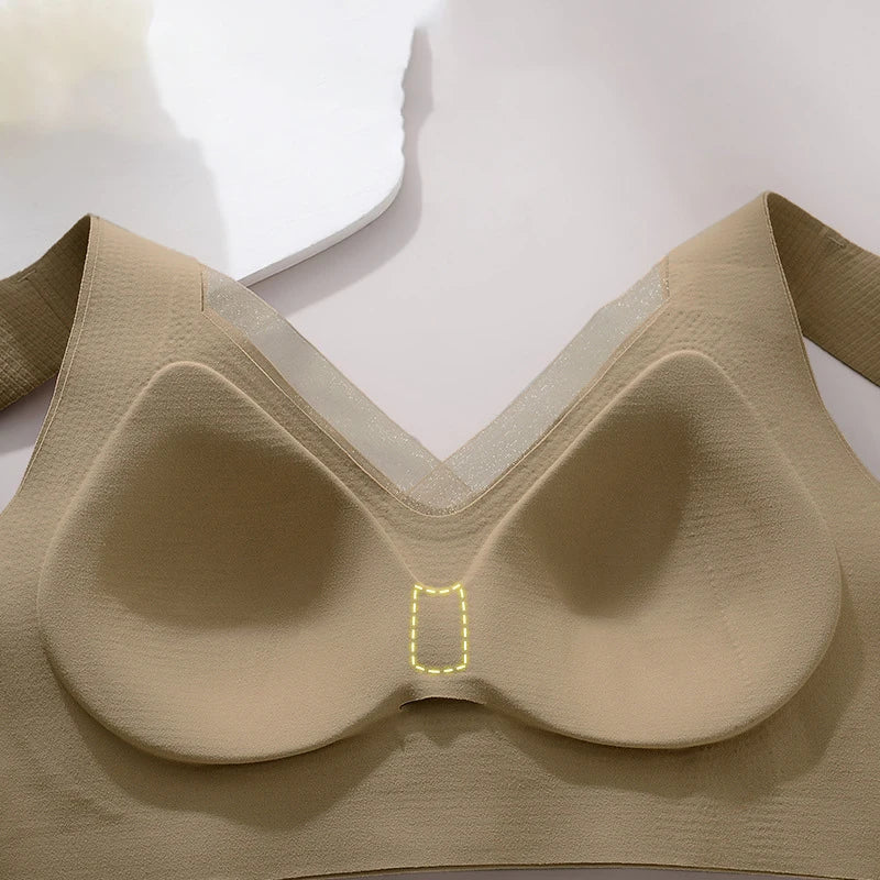 1pcs Women's Bra Breathable Gather Together No Trace Bra No Steel Ring Comfortable Large Size Underwear Vest Sport Bralette - NJN NATURES