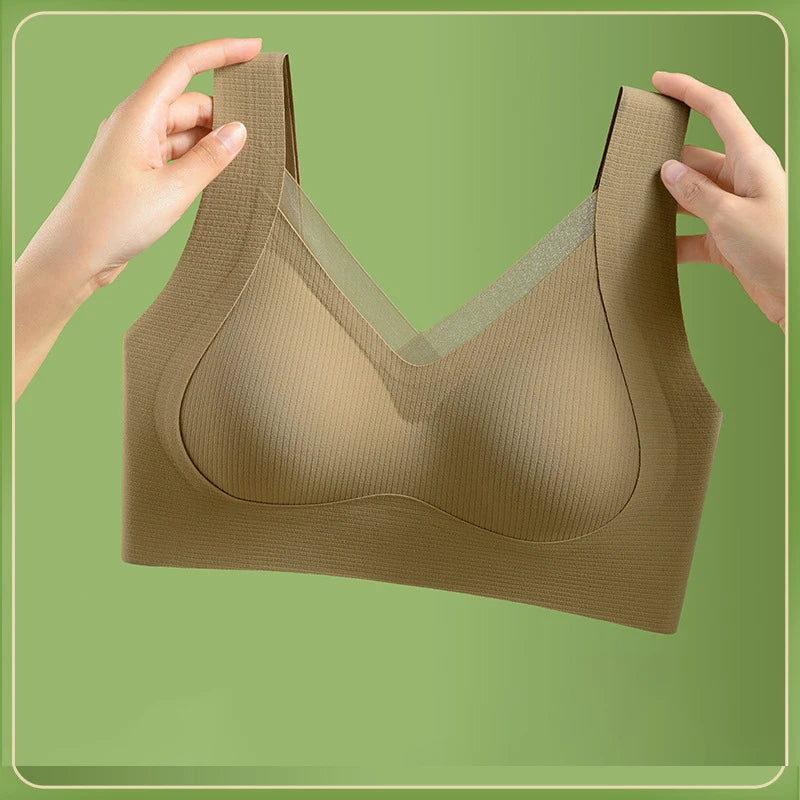 1pcs Women's Bra Breathable Gather Together No Trace Bra No Steel Ring Comfortable Large Size Underwear Vest Sport Bralette - NJN NATURES