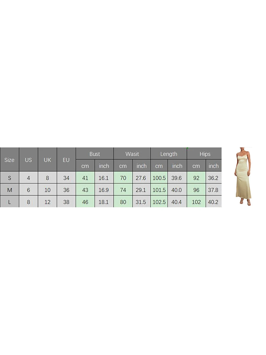wsevypo Women's Spaghetti Strap Party Dress Backless Cross Tie-up Sleeveless Low Cut Slip Dresses Elegant Evening Gown Vestidos - NJN NATURES