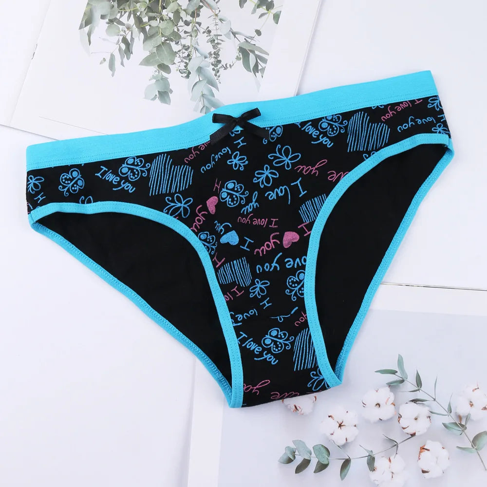 Printed Cute Women's Cotton Underwear Low Waist Women's Underwear Briefs - NJN NATURES