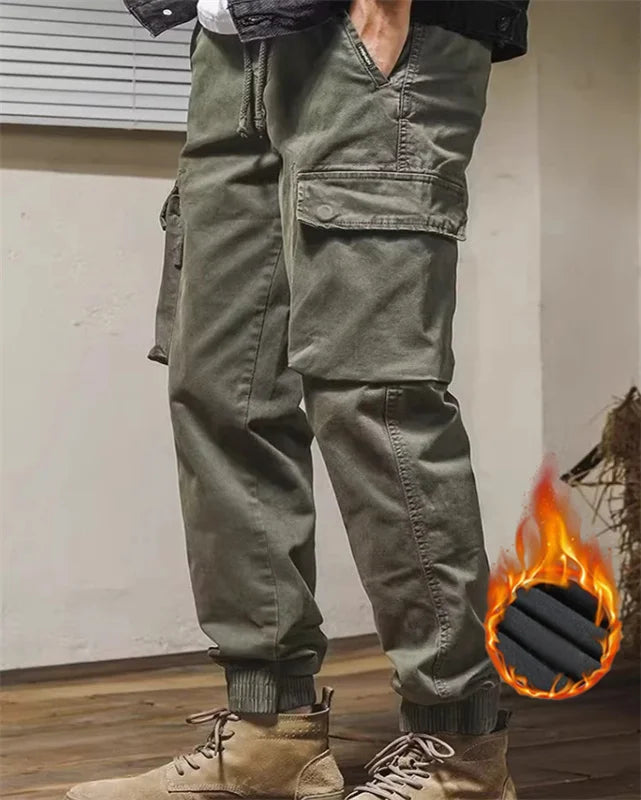 2024 new spring and autumn trend handsome matching fashion outdoor overalls boys youth multi-color loose leg pants - NJN NATURES