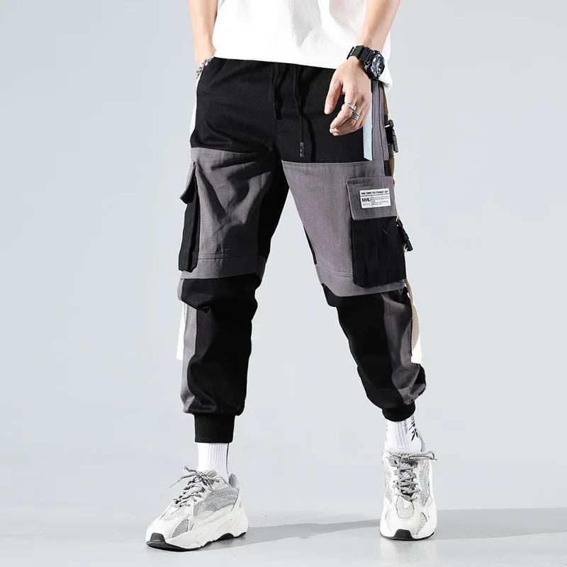 HKSH Male Fashion Tide Darkwear Overalls High Street Versatile Casual Cargo Pants Tactical Loose Leggings Chic Pocket New HK0207 - NJN NATURES