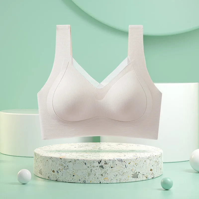 1pcs Women's Bra Breathable Gather Together No Trace Bra No Steel Ring Comfortable Large Size Underwear Vest Sport Bralette - NJN NATURES
