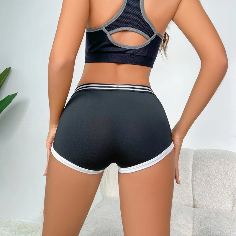 Fashion Fitness Running Athletic Tights Shorts Women High Waist Short Workout Legging Soft Yoga Fitness Clothing Sports Gym Wear - NJN NATURES