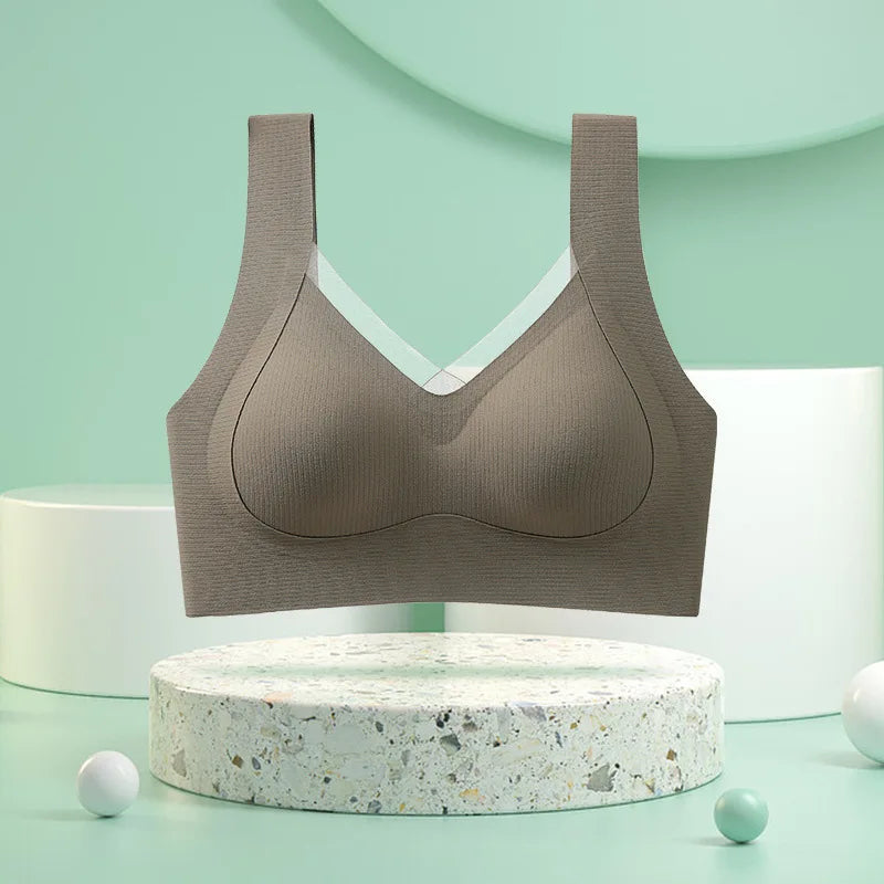 1pcs Women's Bra Breathable Gather Together No Trace Bra No Steel Ring Comfortable Large Size Underwear Vest Sport Bralette - NJN NATURES