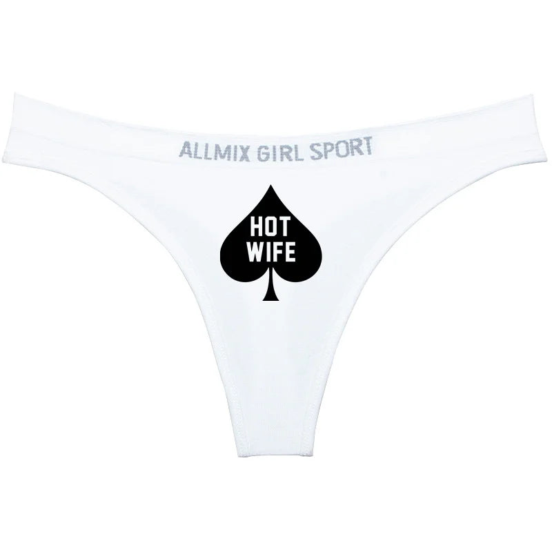 Queen of Spades Sexy Underwear for Women Hot Wife Queen Sports Fitness Seamless Girl's Panties Low Waist Traceless Ladies Brief - NJN NATURES
