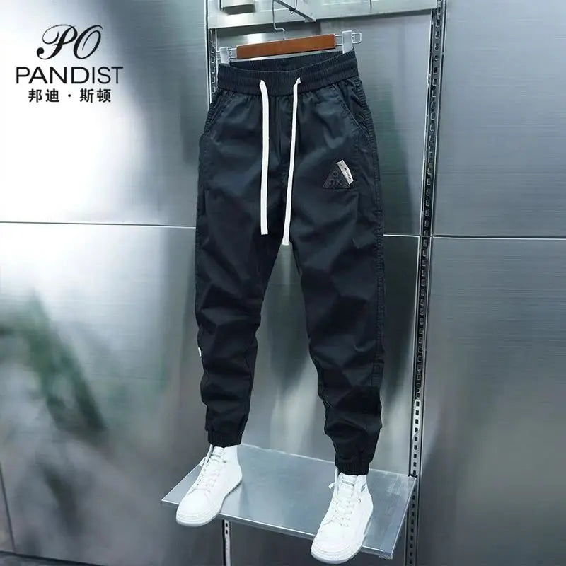 Autumn Winter Men's Casual Pants Elastic Waist Tracksuit Trendy Fleece Velvet Jogging Workout Tracksuit Men Bottom Trousers Male - NJN NATURES