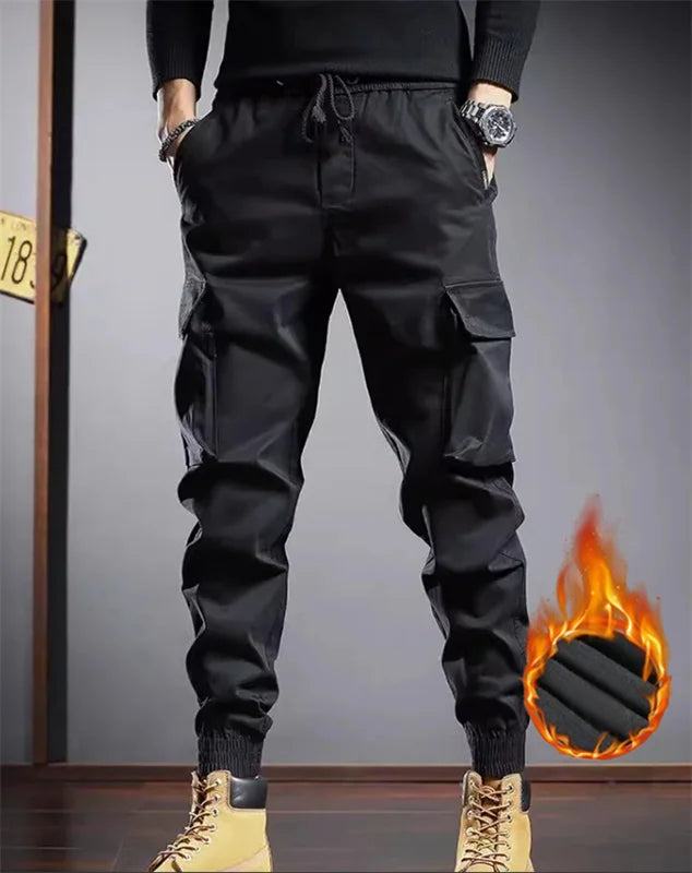 2024 new spring and autumn trend handsome matching fashion outdoor overalls boys youth multi-color loose leg pants - NJN NATURES