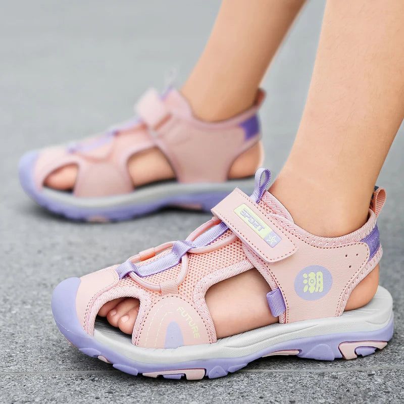 Breathable Sport Sandals Summer Sandals for Girls Boys Casual Beach Comfortable Soft Sole Kids Shoes Fashion Non-slip Sandalias - NJN NATURES