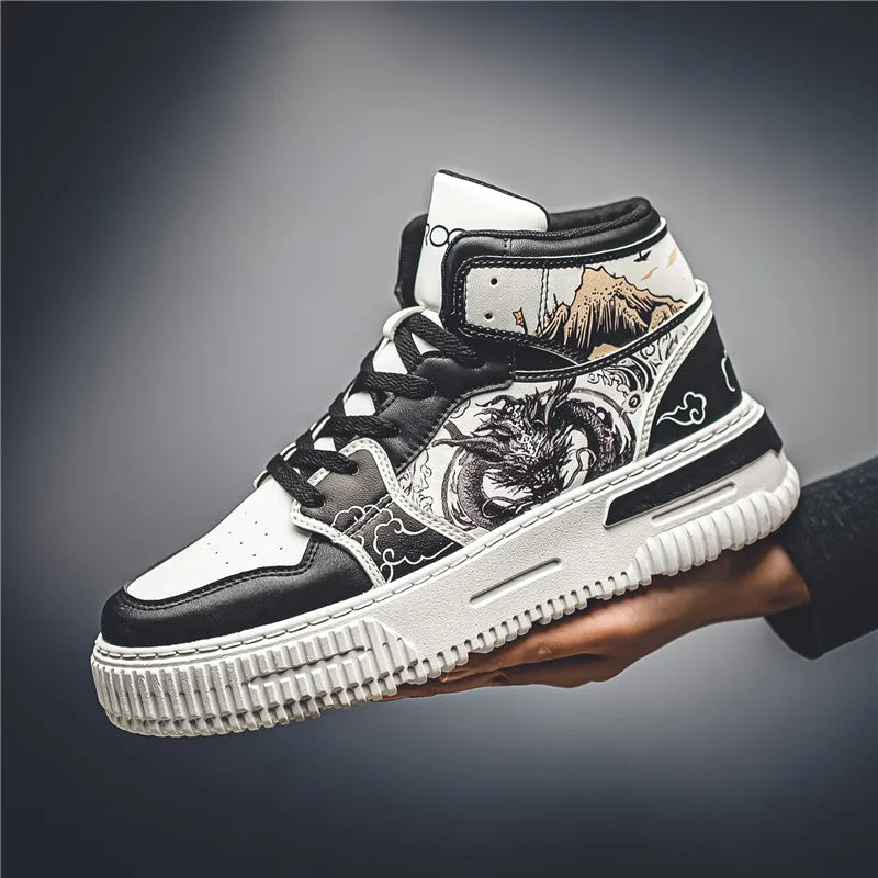 Dropshipping Mens Anime Shoes Cosplay Sneakers Men Casual Shoes High Top Tennis Running Shoes Sneakers for Women Footwear Male - NJN NATURES