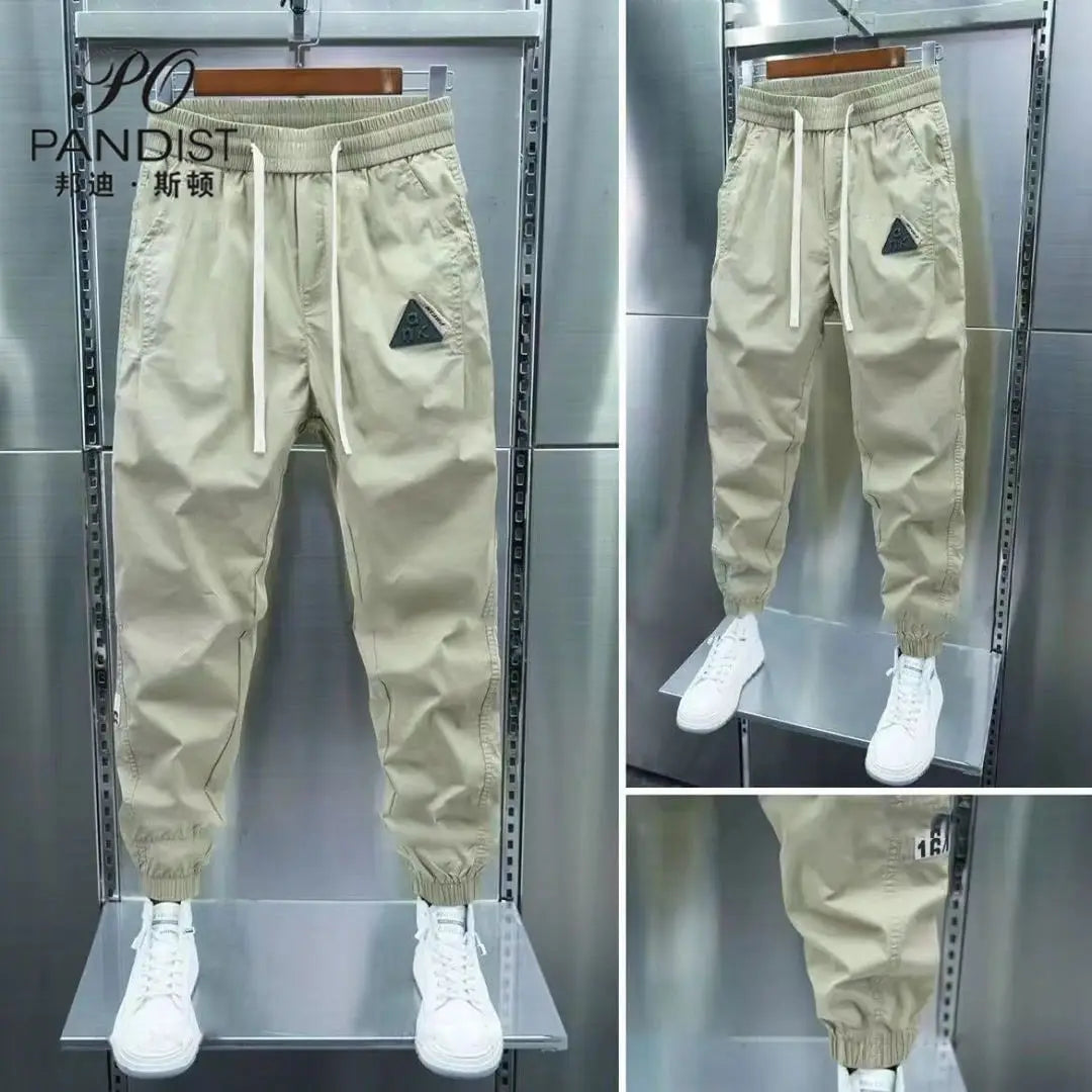 Autumn Winter Men's Casual Pants Elastic Waist Tracksuit Trendy Fleece Velvet Jogging Workout Tracksuit Men Bottom Trousers Male - NJN NATURES