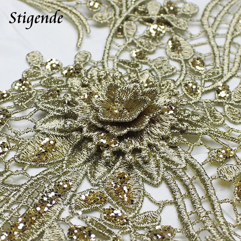 Stigende Floral Appliques Greek Goddess Dress Women Deep V Neck Prom Fairy Dress High Split Wedding Cocktail Night Party Dress - NJN NATURES