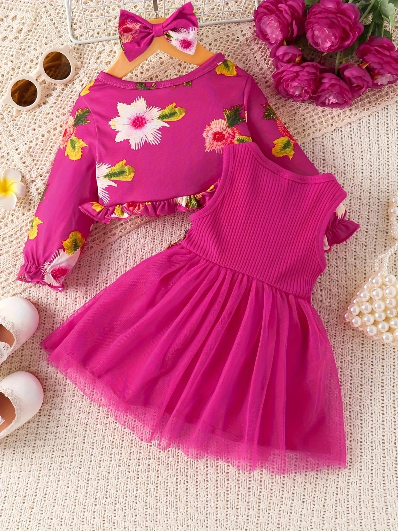 New Baby Girls fantastic Dress+Small Coat - NJN NATURES