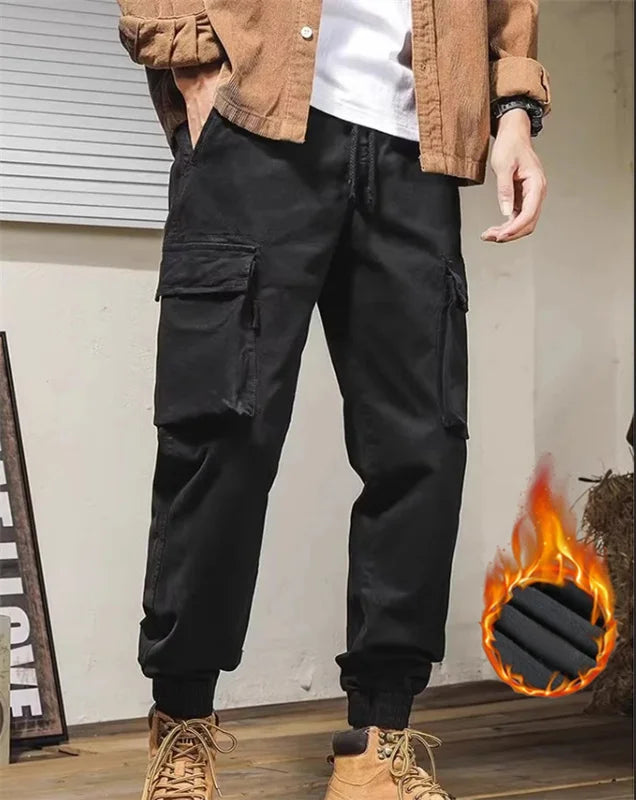 2024 new spring and autumn trend handsome matching fashion outdoor overalls boys youth multi-color loose leg pants - NJN NATURES