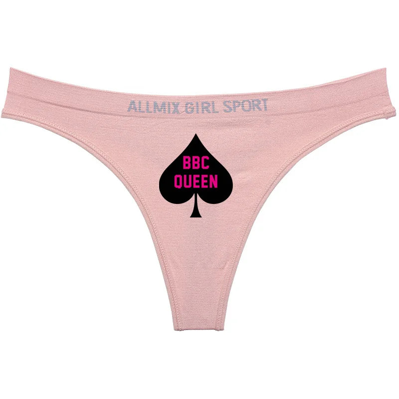 Queen of Spades Sexy Underwear for Women Hot Wife Queen Sports Fitness Seamless Girl's Panties Low Waist Traceless Ladies Brief - NJN NATURES