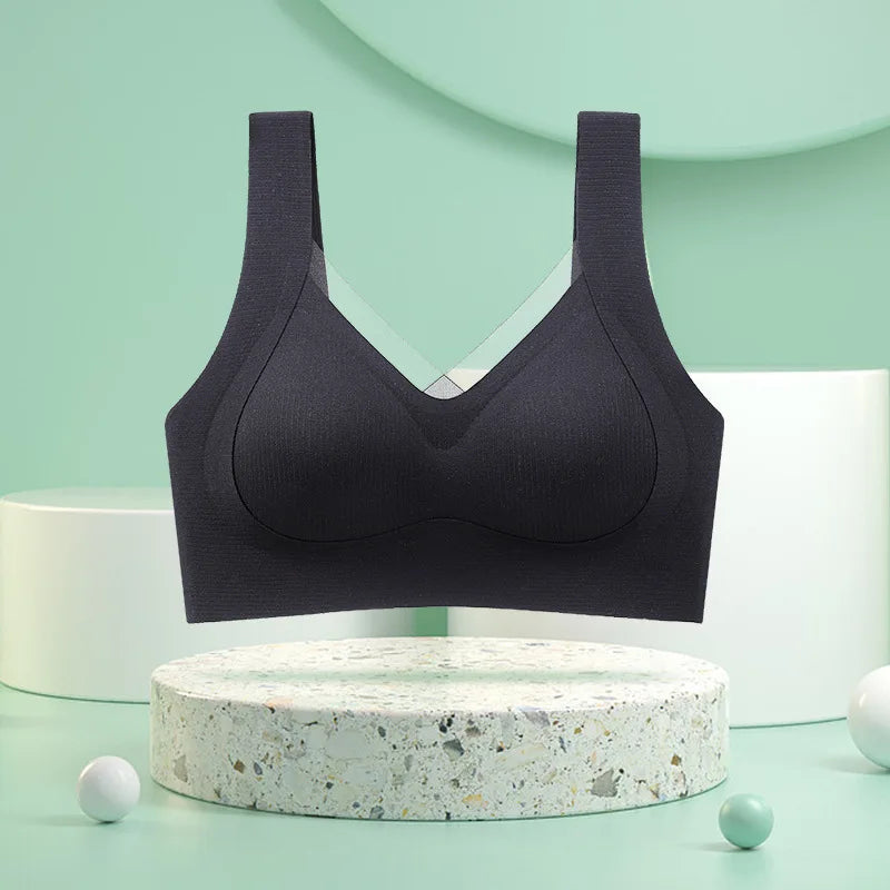 1pcs Women's Bra Breathable Gather Together No Trace Bra No Steel Ring Comfortable Large Size Underwear Vest Sport Bralette - NJN NATURES