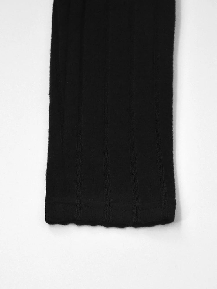 New Sexy Mini Dress For Women Autumn Black Solid Turtleneck Long Sleeves Sheath Dress Club Elegant Bodycon Party Dresses Female - NJN NATURES