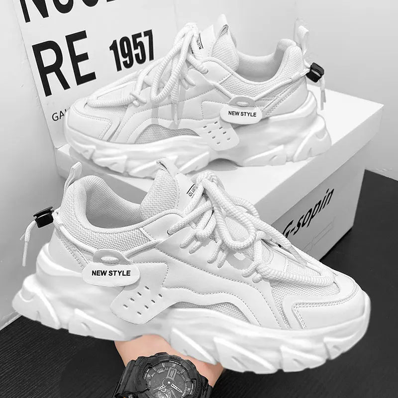 Men‘s Casual Sneakers new High Quality Comfortable Versatiled white shoes Outdoor Running Four Seasons Luxury Men platform shoes - NJN NATURES