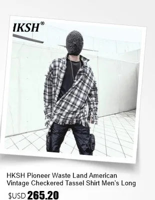 HKSH Male Fashion Tide Darkwear Overalls High Street Versatile Casual Cargo Pants Tactical Loose Leggings Chic Pocket New HK0207 - NJN NATURES