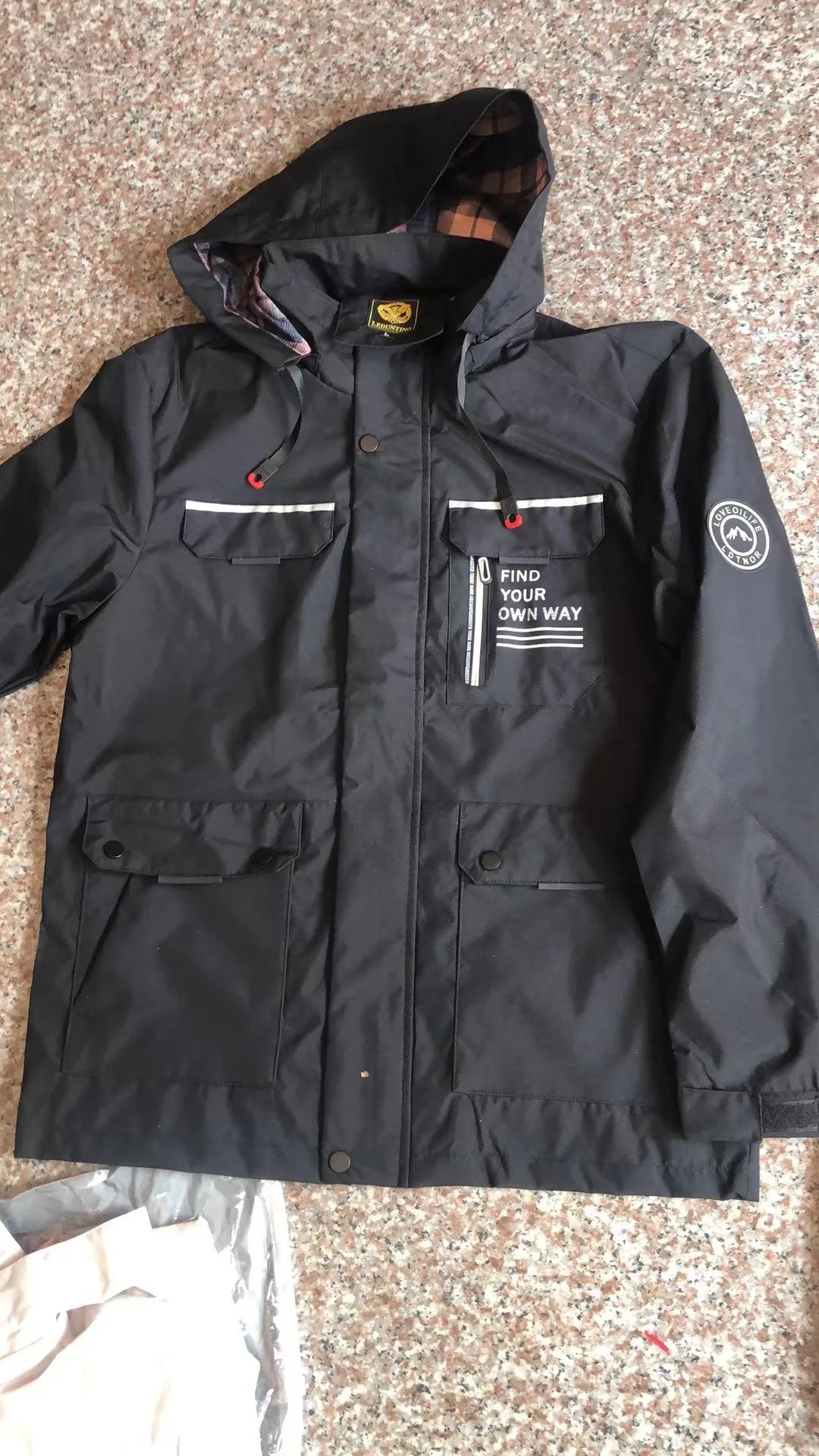 Fashion Men's Casual Windbreaker Jackets Hooded Jacket Man Waterproof Outdoor Soft Shell Winter Coat Clothing Warm Plus Size - NJN NATURES