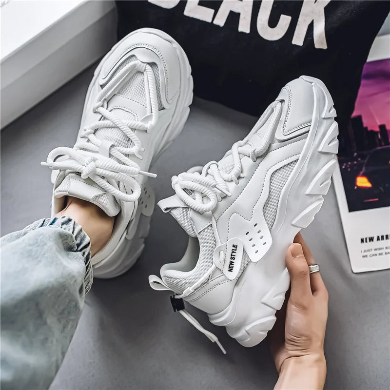 Men‘s Casual Sneakers new High Quality Comfortable Versatiled white shoes Outdoor Running Four Seasons Luxury Men platform shoes - NJN NATURES