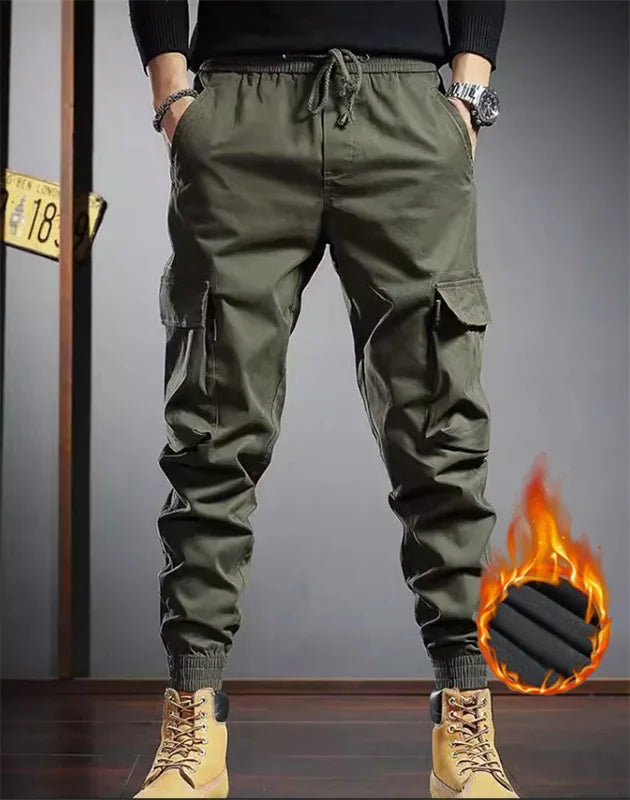 2024 new spring and autumn trend handsome matching fashion outdoor overalls boys youth multi-color loose leg pants - NJN NATURES