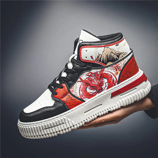 Dropshipping Mens Anime Shoes Cosplay Sneakers Men Casual Shoes High Top Tennis Running Shoes Sneakers for Women Footwear Male - NJN NATURES