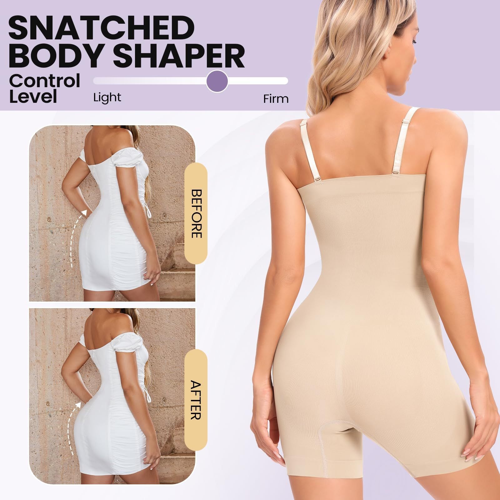 Plus Size Belly Contracting And Hip Lifting Jumpsuit - NJN NATURES
