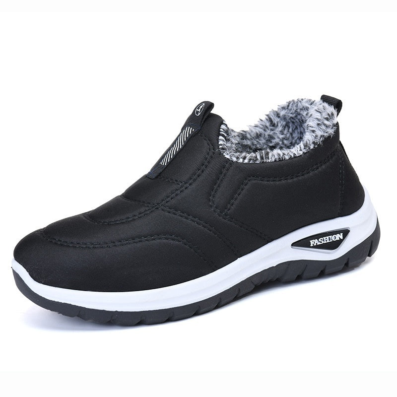 Female Fleece-lined Thickening Thermal Cotton Shoes - NJN NATURES